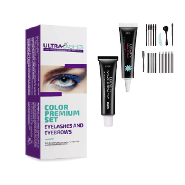 Color Premium set eyelashes eye brows